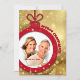 Frohe Weihnachten. Custom Christmas Foto Card Feiertagskarte