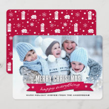 Frohe Weihnachten. Custom Christmas Foto Cards