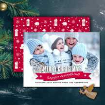 Frohe Weihnachten. Custom Christmas Foto Cards