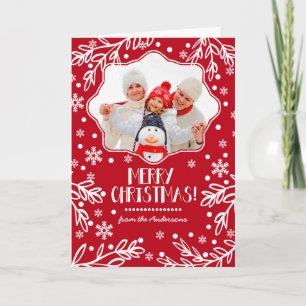 Frohe Weihnachten. Custom Christmas Foto Cards Feiertagskarte