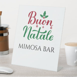 Frohe Weihnachten Custom Italienisches Weihnachten Sockelschild