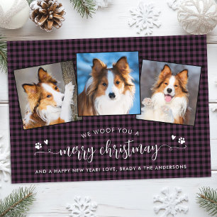 Frohe Weihnachten Custom Pflaume Spaß Dog FotoColl