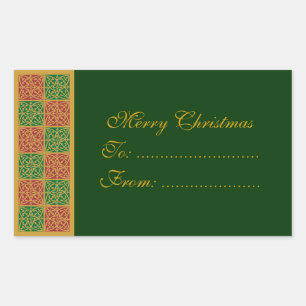 Frohe Weihnachten Custom Red and Green Stickers