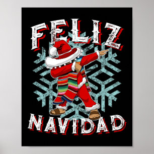 Frohe Weihnachten Dabbing Weihnachten Sombrero Poster