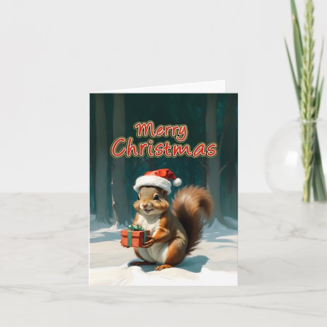 frohe Weihnachten Dankeskarte (Vorderseite)