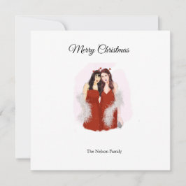 Frohe Weihnachten Dankeskarte