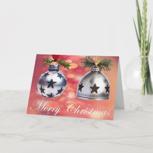 Frohe Weihnachten Dankeskarte (Vorderseite)