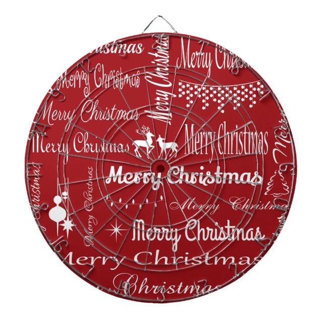 Frohe Weihnachten Dartscheibe (vorne)
