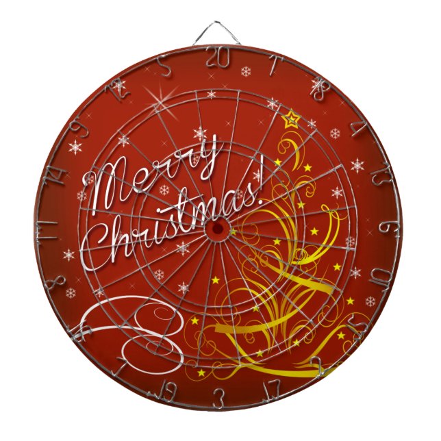 Frohe Weihnachten Dartscheibe (vorne)