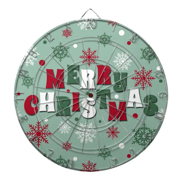 Frohe Weihnachten Dartscheibe (vorne)