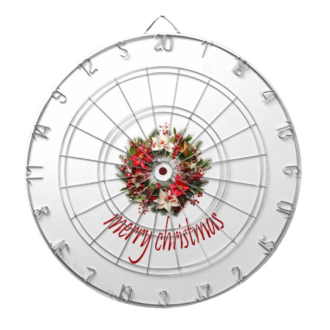frohe Weihnachten Dartscheibe (vorne)