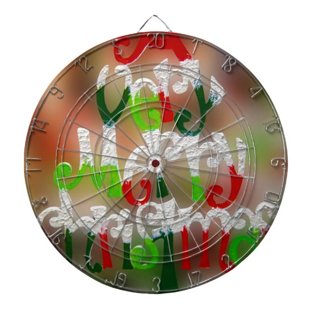 Frohe Weihnachten Dartscheibe (vorne)