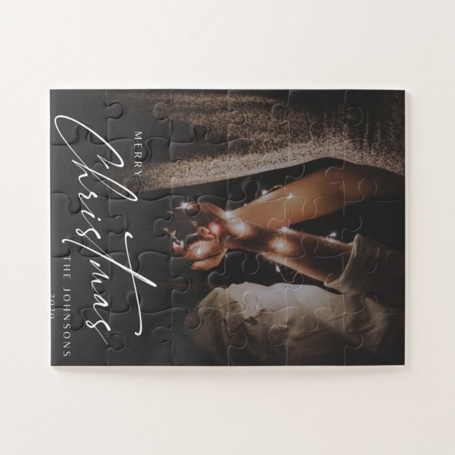 Frohe Weihnachten Das Johnsons-Puzzle Puzzle (Horizontal)