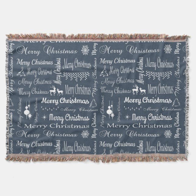 Frohe Weihnachten Decke (Vorderseite)