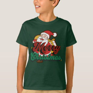 Frohe Weihnachten, der Weihnachtsmann kommt in die T-Shirt