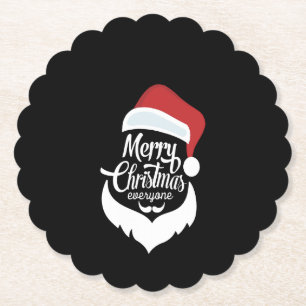 Frohe Weihnachten   Der Weihnachtsmann sagt frohe  Untersetzer