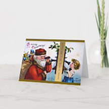 Frohe Weihnachten - Der Weihnachtsmann spricht mit