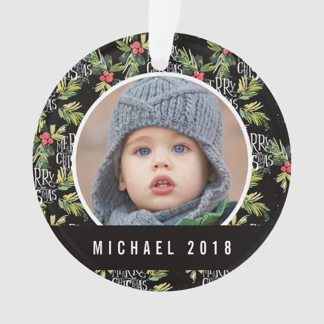 Frohe Weihnachten des Weihnachten| - Ornament (Vorderseite)