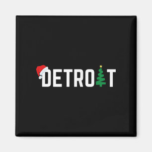 Frohe Weihnachten Detroit Frohe Feiertage Michigan Magnet