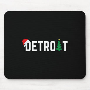 Frohe Weihnachten Detroit Frohe Feiertage Michigan Mousepad