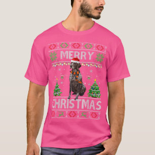 Frohe Weihnachten Deutsch Kurzhaar Pointer Ugly Sw T-Shirt
