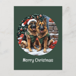 Frohe Weihnachten Deutsche Schäferhunde