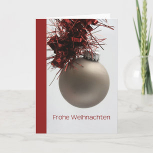 Frohe Weihnachten Deutsche Weihnachtskarte