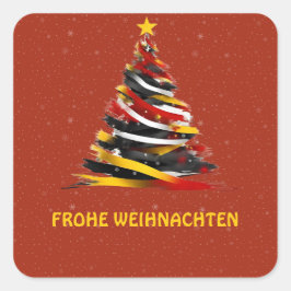 FROHE WEIHNACHTEN DEUTSCHER STICKER