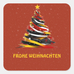 FROHE WEIHNACHTEN DEUTSCHER STICKER