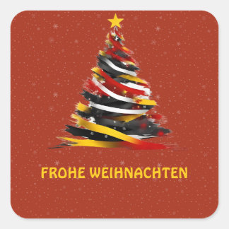FROHE WEIHNACHTEN DEUTSCHER STICKER