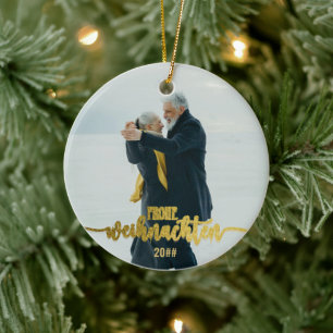 Frohe Weihnachten Deutscher Weihnachten 2 Foto Col Keramik Ornament