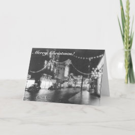 Frohe Weihnachten deutsches Schwarz-Weiß-Foto der