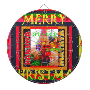 Frohe Weihnachten Die Welt um mich herum ist froh, Dartscheibe