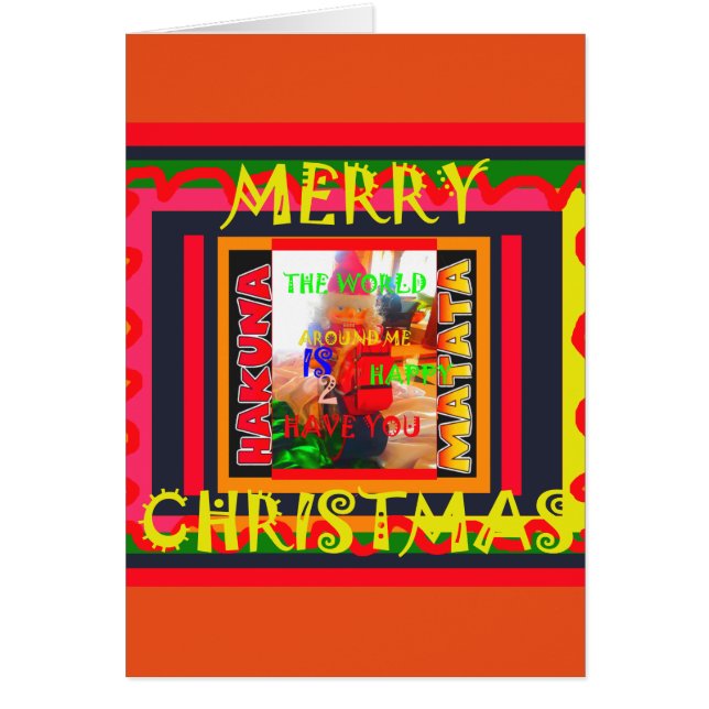 Frohe Weihnachten Die Welt um mich ist froh, zu ha (Vorne)