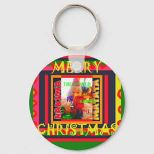 Frohe Weihnachten Die Welt um mich ist froh, zu ha Schlüsselanhänger