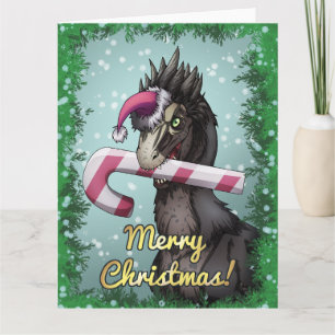 Frohe Weihnachten Dinosaur Karte
