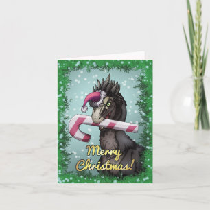 Frohe Weihnachten Dinosaur Karte