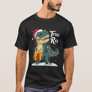 Frohe Weihnachten Dinosaurier Tree Rex Pajamas Xma T-Shirt