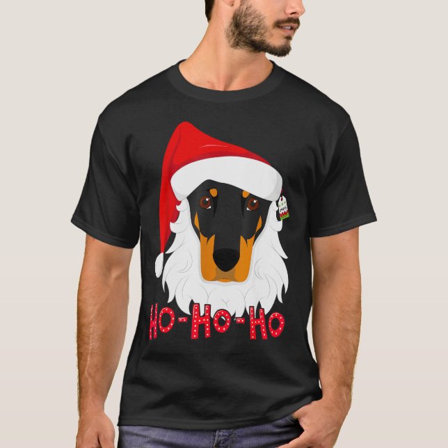 Frohe Weihnachten Dobermann Hund T-Shirt Weihnacht (Vorderseite)