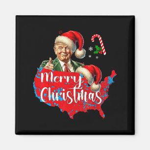 Frohe Weihnachten Donald Trump Rote Abdeckungskart Magnet