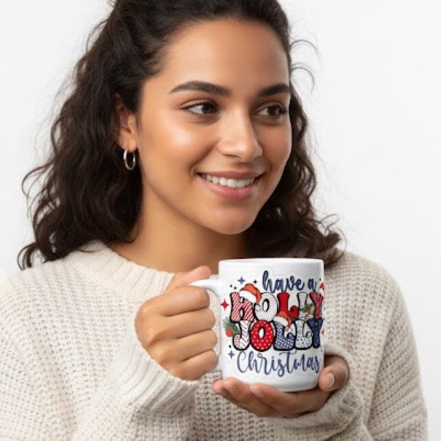 Frohe Weihnachten Donut Design Keramikbecher Jumbo-Tasse (Von Creator hochgeladen)