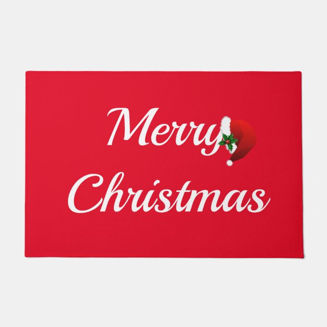 Frohe Weihnachten Doormat Fußmatte (Vorderseite)