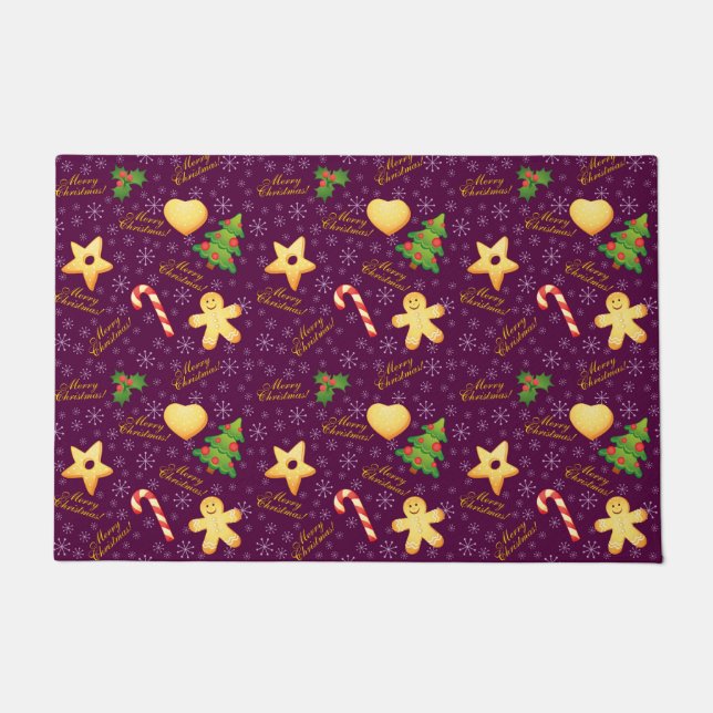 Frohe Weihnachten Doormat Fußmatte (Vorderseite)