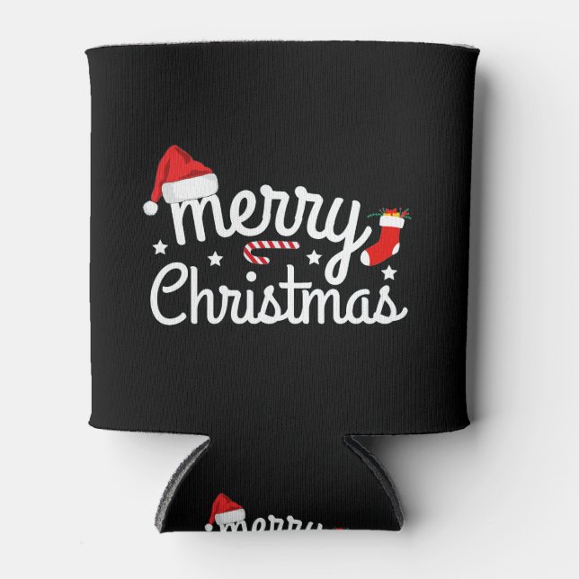 Frohe Weihnachten   Dosenkühler (Vorderseite)