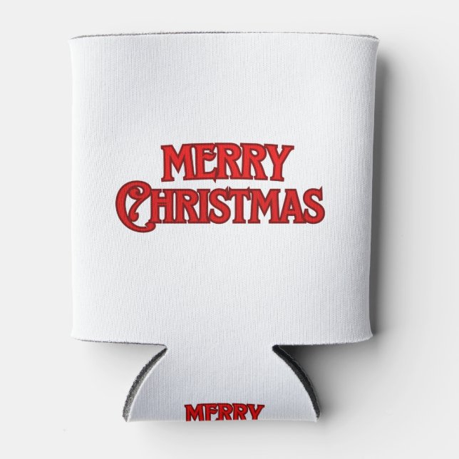 Frohe Weihnachten Dosenkühler (Vorderseite)