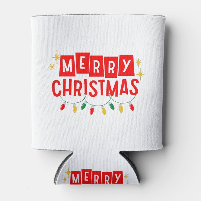 Frohe Weihnachten Dosenkühler (Vorderseite)