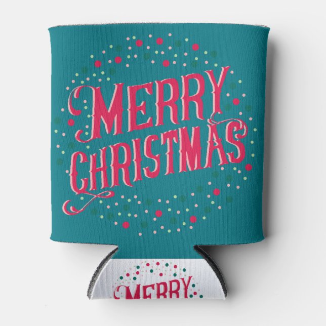 Frohe Weihnachten Dosenkühler (Vorderseite)