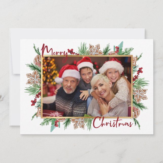 Frohe Weihnachten Drei Bilder Foto (Vorderseite)