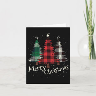 Frohe Weihnachten Drei Weihnachten Bäume Buffalo K Karte