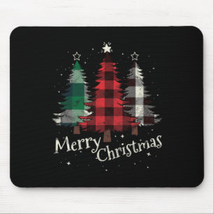 Frohe Weihnachten Drei Weihnachten Bäume Buffalo K Mousepad